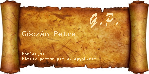 Góczán Petra névjegykártya